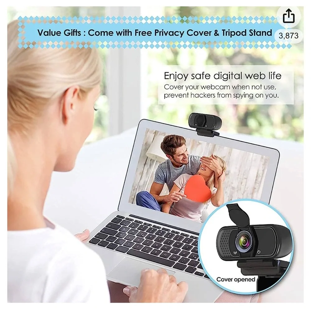 NEW full HD webcam with microphone